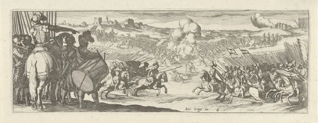 Cavaliere parla ai soldati
