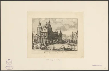 Vista della Prima Porta Regulierspoort ad Amsterdam