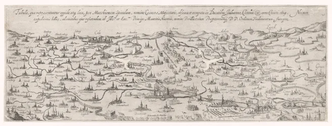 Mappa del ducato di Gulik, 1614