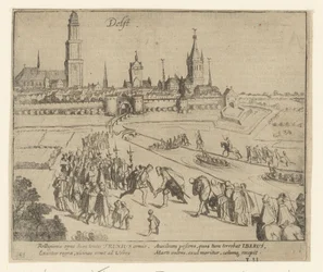 Truchsess viene accolto a Delft, 1584