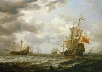 Il Brederode al largo di Hellevoetsluis, metà del XVII secolo