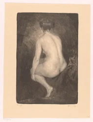 Donna nuda seduta
