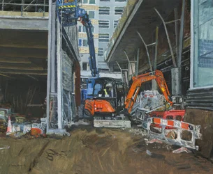 Cantiere, Wandsworth (olio su tela)