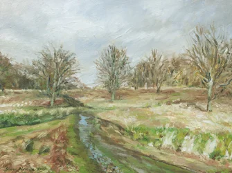 Richmond Park (olio su lino)