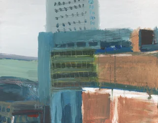 Paesaggio urbano di Wandsworth 5, 2009 (acrilico e grafite su tela)