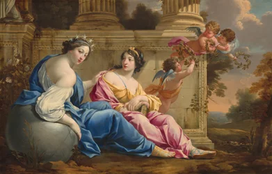 Le muse Urania e Calliope