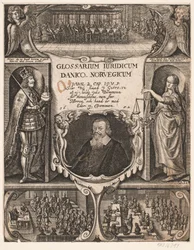 Frontespizio con ritratto di C.O. Veile per "Glosarium juridicum Danico - Norvegicum", 1652