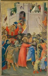 Le Portement de Croix - Il trasporto della Croce Parte di un polittico, dipinto per un membro della famiglia Orsini ...