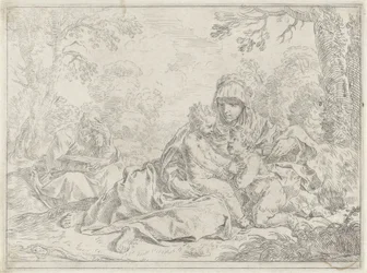 Sacra Famiglia con il giovane Giovanni Battista