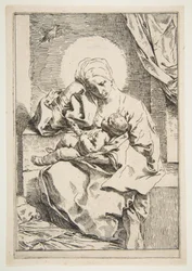 Madonna col Bambino e un Uccello, ca. 1635-1636