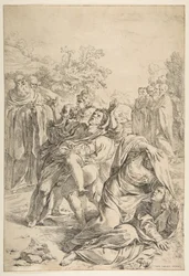 San Benedetto che esorcizza un demone, ca. 1637-1639