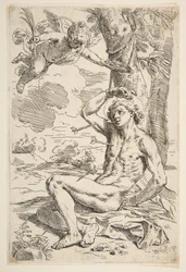 San Sebastiano trafitto da frecce e legato a un albero, ca. 1639