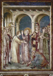 Affresco della vita di San Martino (dettaglio)
