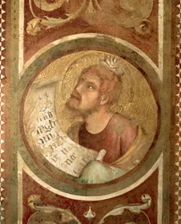 Maestà: Malachia (dettaglio)