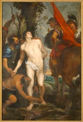 San Sebastiano legato per il martirio, c. 1620
