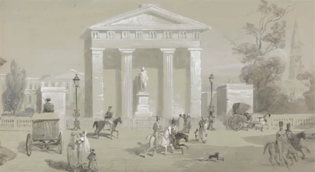 Statua del Marchese di Hastings in Tank Square - Calcutta