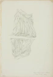 Figura drappeggiata e riflesso, studio per Specchio di Venere