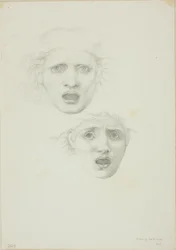 Testa di Medusa, due studi per la Medusa Rondanini
