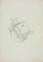 Riflessione della testa, studio per Specchio di Venere