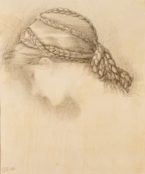 Testa di donna (dettaglio)