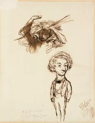 Caricatura di Algernon Charles Swinburne, 1863