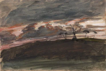 Tramonto tempestoso, Legh Park, Wiltshire