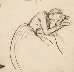 Una Donna Piegata dal Dolore