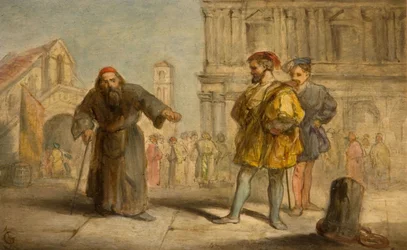 Scena da Il mercante di Venezia di Shakespeare, 1865