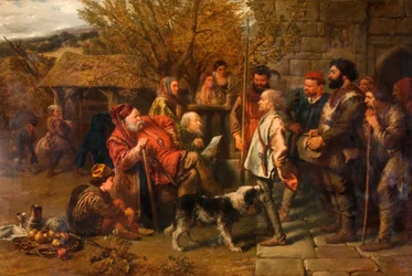 Sir John Falstaff che rivede il suo reggimento stracciato