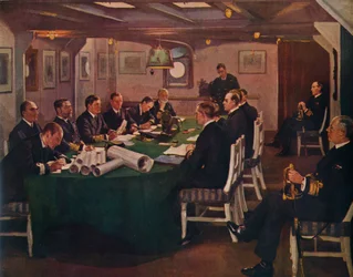 Cabina di prua, H.M.S. Queen Elizabeth, Rosyth, 16 novembre 1918