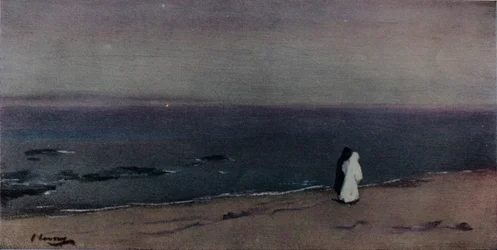 La costa marina, chiaro di luna, ca. 1908