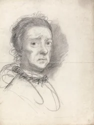 Testa di una Signora Anziana; studi dalla Disputa di Raffaello