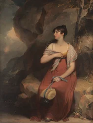 Una donna in un paesaggio