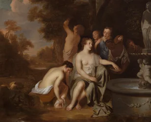 Diana e le sue ninfe a una fontana