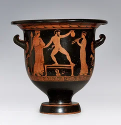 Satiro danzante Apulian Krater, ca 420-410 a.C.