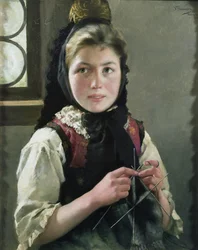 Ragazza contadina tedesca