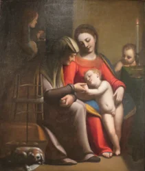 La Sacra Famiglia con i santi Anna e Giovanni Battista