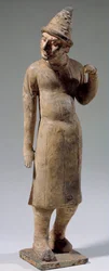 Arte cinese: statuetta di terracotta di Sogdiano