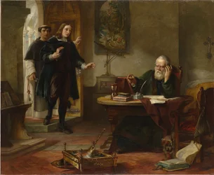 John Milton visita Galileo Galilei prigioniero dell