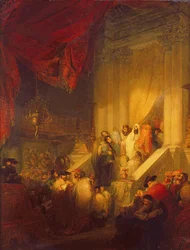 Lettura della legge in una sinagoga