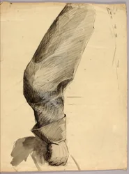 Braccio destro, studio per statua equestre