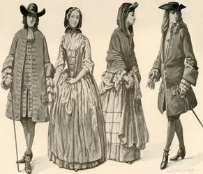 Abbigliamento durante i regni di Carlo II, Giacomo II, Guglielmo e Maria 1682-1700, 1903, 1937