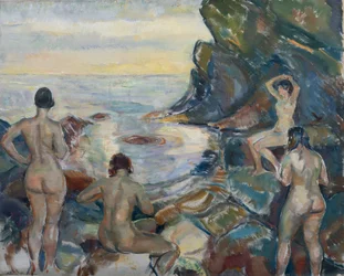 Donne che fanno il bagno