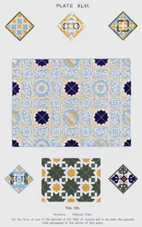 Azulejos, Piastrelle Dipinte (litografia a colori)