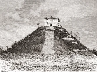 Chichen Itza, Yucatán, Messico: El Castillo alias il Tempio di Kukulkan o la piramide di Kukulkan