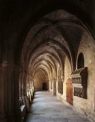 Chiostro dei Cavalieri del Monastero di Poblet, Vimbodí, Spagna