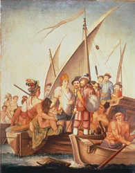 Conquista del Messico: Garcia de Holguin Cattura Guatimozin