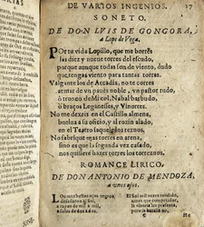 Sonetto a Lope de Vega, poesia inclusa in Poesias varias de grandes ingenios espanoles