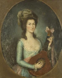 Signora che suona una chitarra