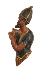 Scultura in tiglio di un soldato della croce, Spagna, c.1600